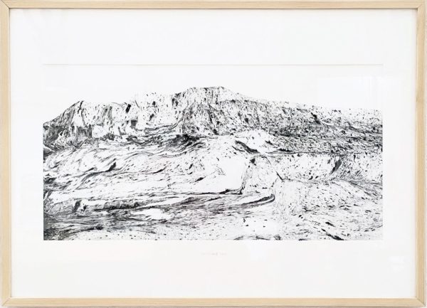 Géographie #1021, 2025, 30x58cm. </br>Avec cadre 50x70cm. – Image 2