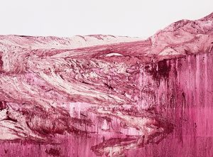 Géographie numéro 1101, 2025, 56x76cm. </br>Avec cadre 60x80cm.