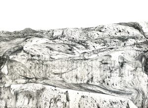 Géographie #1001, 2025, 56x76cm. </br>Avec cadre 60x80cm.
