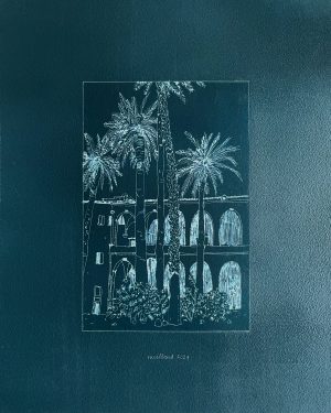 Bout du monde numéro C4, 2024, 40x50cm.</br>Avec cadre 40x50cm.