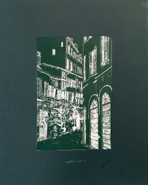 Bout du monde numéro C5, 2024, 40x50cm.</br>Avec cadre 40x50cm.