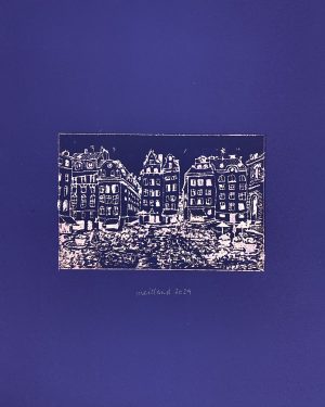 Bout du monde numéro P1, 2024, 24x30cm.</br>Avec cadre 24x30cm.