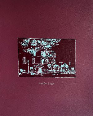 Bout du monde numéro P2, 2024, 24x30cm.</br>Avec cadre 24x30cm.