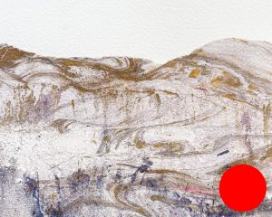 Géographie numéro R11, 2020, 12x15cm. </br>Avec cadre 24x30cm. <b>VENDUE</b>