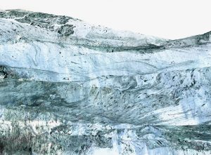 Géographie numéro 1301, 2025, 56x76cm. </br>Avec cadre 60x80cm.